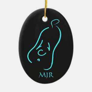 Adorno De Cerámica Cassiopeia monográfica, formas lácteas más jóvenes