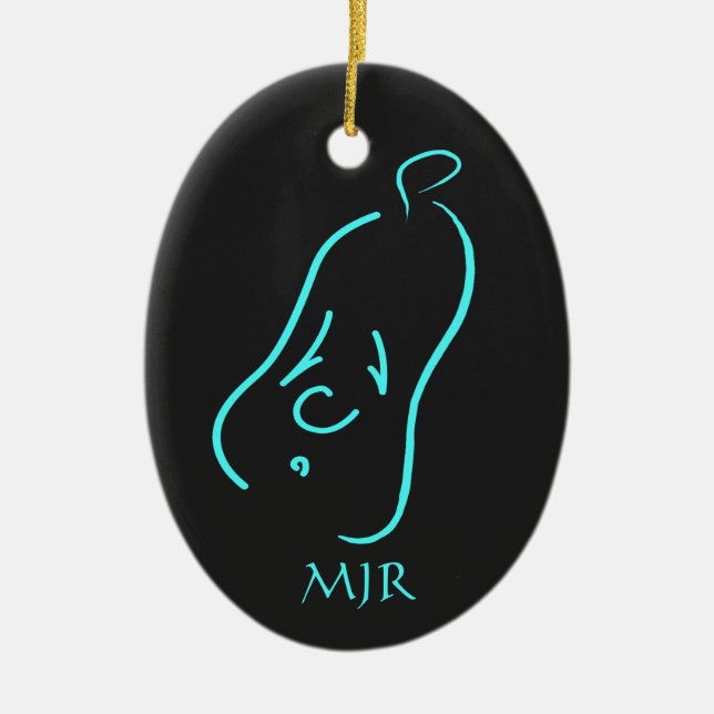 Adorno De Cerámica Cassiopeia monográfica, formas lácteas más jóvenes (Frente)