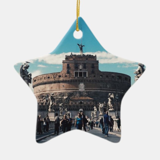 Adorno De Cerámica Castel Sant'Angelo (Frente)