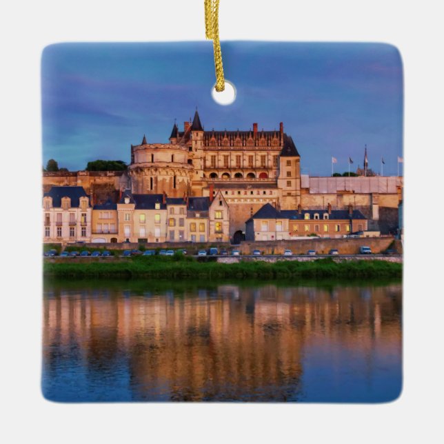 Adorno De Cerámica Castillo de Amboise, Valle del Loira, Francia (Anverso)