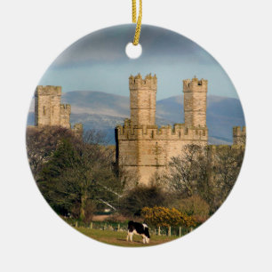 Adorno De Cerámica Castillo de Caernarfon, Gales.