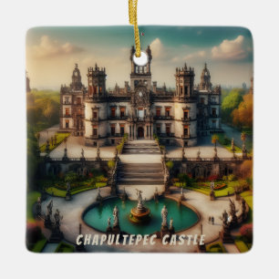 Adorno De Cerámica Castillo de Chapultepec Viaje de México