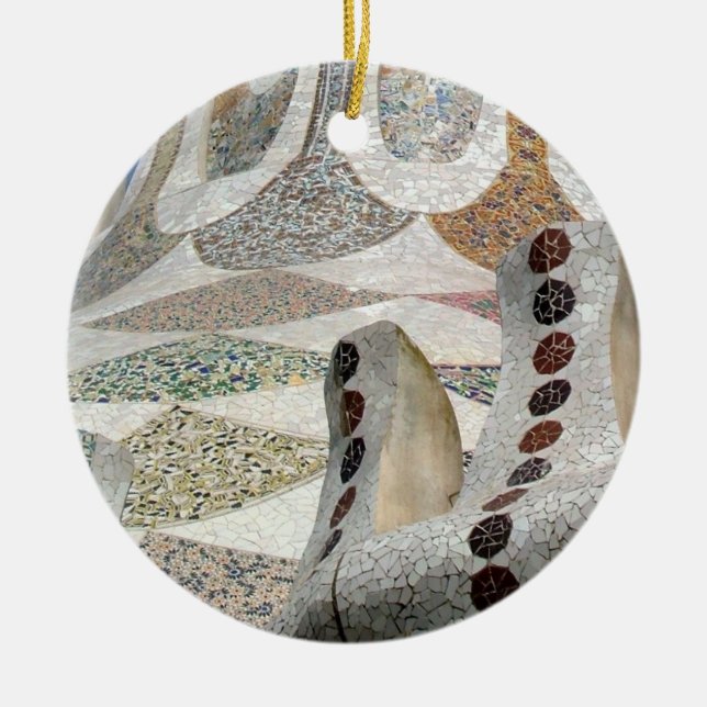 Adorno De Cerámica Castillo de Gaudi (Frente)