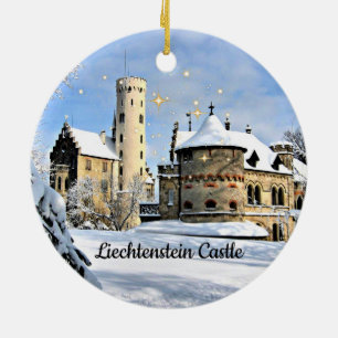 Adorno De Cerámica Castillo de Liechtenstein, diseño de vacaciones d