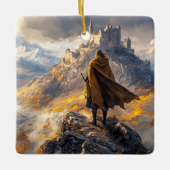 Adorno De Cerámica Castillo medieval (Anverso)