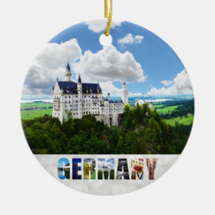 Adorno De Cerámica Castillo Neuschwanstein Bavaria Alemania Foto