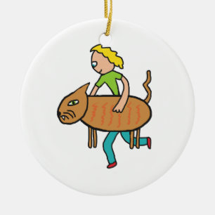 Adorno De Cerámica Cat Burglar