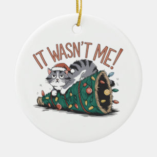 Adorno De Cerámica Cat Lover Gift No Era Yo