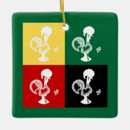 Adorno De Cerámica Catálogo portugués de Barcelos colorido