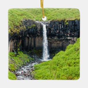 Adorno De Cerámica Catarata Svartifoss en Skaftafell - Islandia
