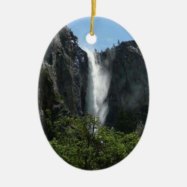 Adorno De Cerámica Cataratas de Bridalveil en el Parque Nacional Yose (Frente)