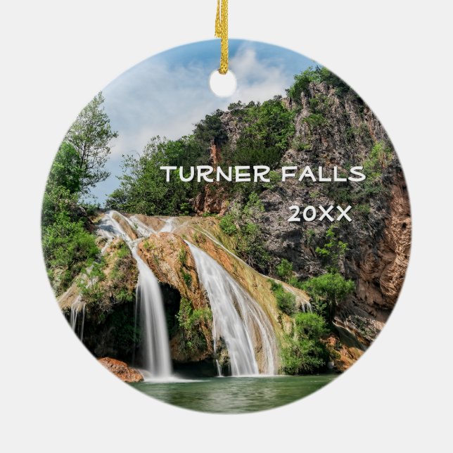 Adorno De Cerámica Cataratas Turner, Davis, Oklahoma (Atrás)