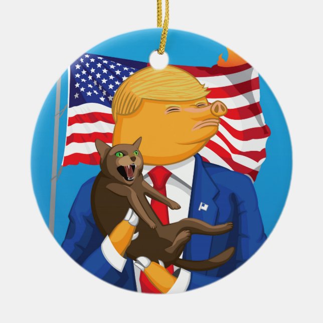 Adorno De Cerámica Catástrofe americana (Frente)