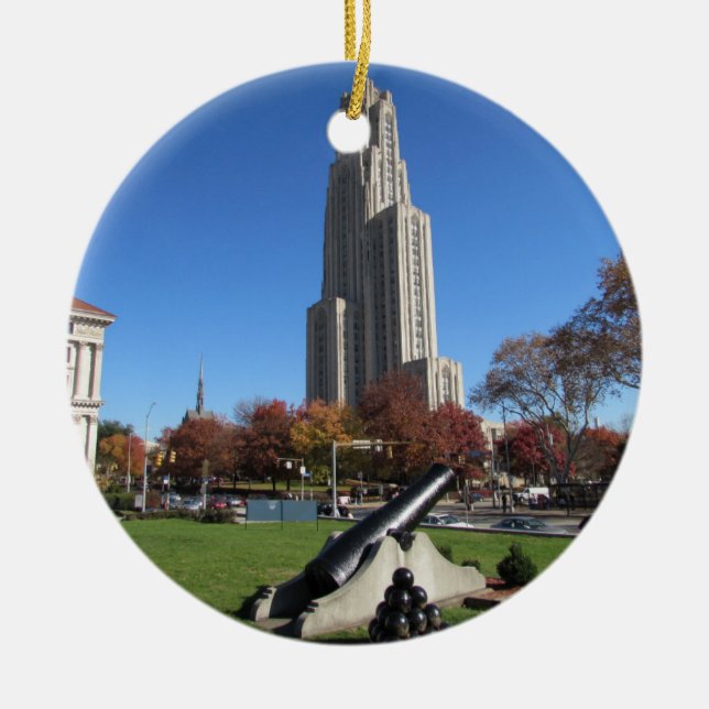 Adorno De Cerámica Catedral de aprender la universidad de Pittsburgh (Frente)