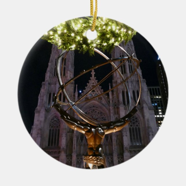 Adorno De Cerámica Catedral de Atlas y San Patricio - (Frente)