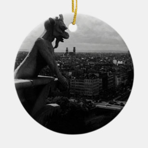 Adorno De Cerámica Catedral de Notre Dame de París Francia vintage di