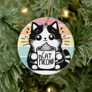 Adorno De Cerámica Catpuccino 3