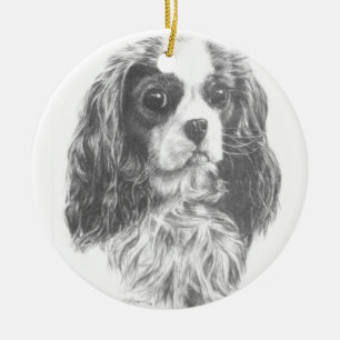 Adorno De Cerámica Cavalier King Charles Spaniel