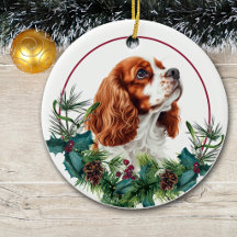 Cavalier King Charles Spaniel Perro Corona de hoja