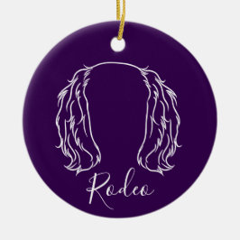 Adorno De Cerámica Cavalier Ornament (Paw Prints)