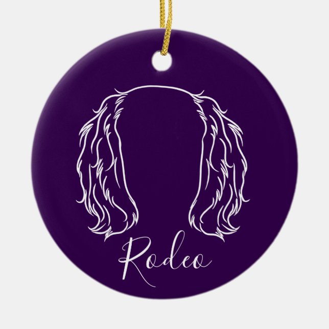 Adorno De Cerámica Cavalier Ornament (Paw Prints) (Frente)