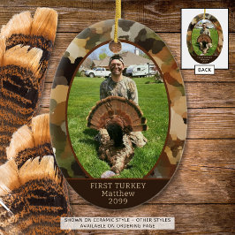 Adorno De Cerámica Caza de camuflaje Una foto personalizada