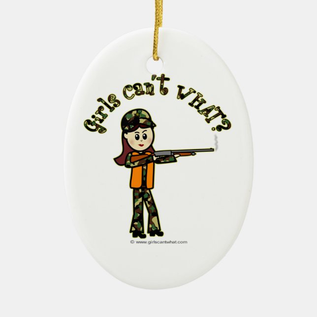 Adorno De Cerámica Caza de Chicas ligeros (Frente)