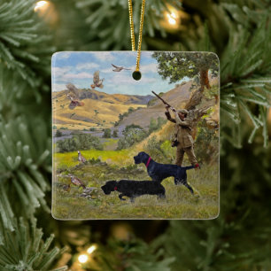 Adorno De Cerámica Caza de perdices de Chukar