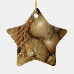 Adorno De Cerámica Cebollas Netas, Vegetales Alimenticios, Cocina Spi