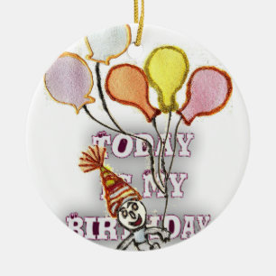 Adorno De Cerámica Celebra con nuestro divertido saludo de cumpleaños