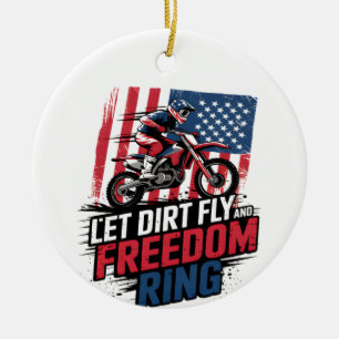 Adorno De Cerámica Celebración - Cita de Let Freedom Ring