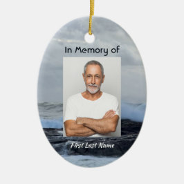 Adorno De Cerámica Celebración cristiana vida mantener el océano como