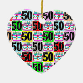 ADORNO DE CERÁMICA CELEBRACIÓN DE 50 AÑOS