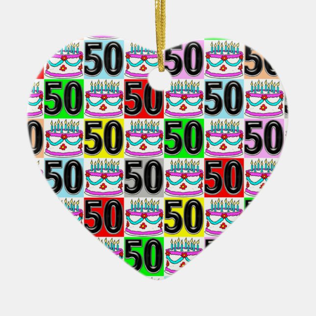 ADORNO DE CERÁMICA CELEBRACIÓN DE 50 AÑOS (Frente)