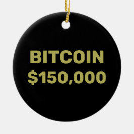 Adorno De Cerámica Celebración de Bitcoin 150000