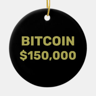 Adorno De Cerámica Celebración de Bitcoin 150000