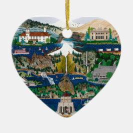 Adorno De Cerámica Celebración de la garganta del río Columbia