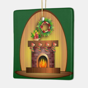 Adorno De Cerámica Celebración de los navidades