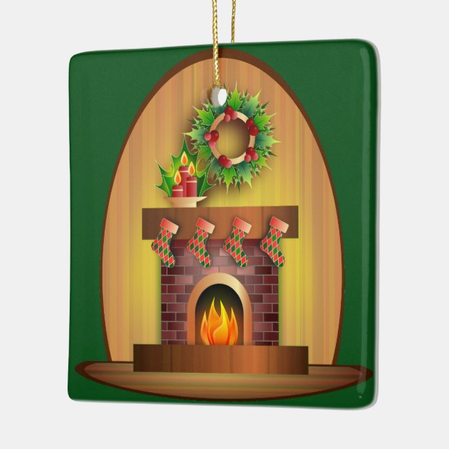 Adorno De Cerámica Celebración de los navidades (Izquierda)