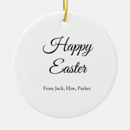 Adorno De Cerámica celebración de Pascua agrega QR foto feliz Pascua