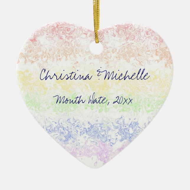 Adorno De Cerámica Celebración del amor (Frente)