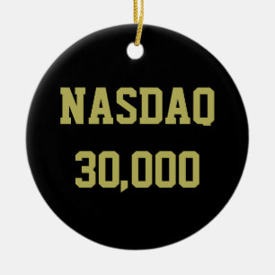 Adorno De Cerámica Celebración del mercado de valores NASDAQ 30000