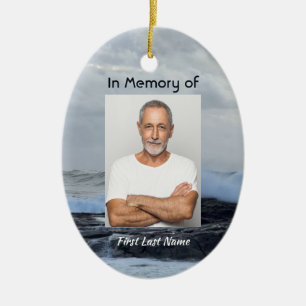 Adorno De Cerámica Celebración Vida Mantener el Océano de tormenta