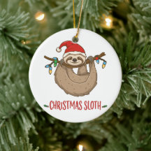 Celebrar el espíritu de los Navidades Happy Sloth