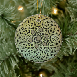 Adorno De Cerámica Celtic Knotwork Mandala