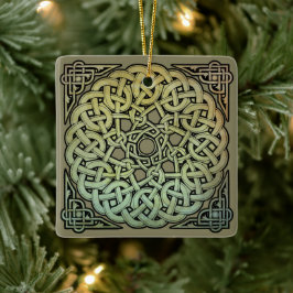 Adorno De Cerámica Celtic Knotwork Mandala