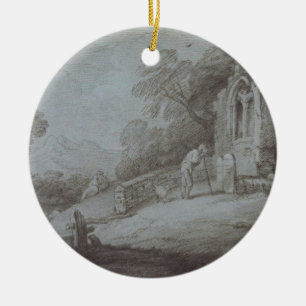 Adorno De Cerámica Cementerio de Thomas Gainsborough el con la