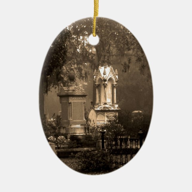 Adorno De Cerámica Cementerio histórico de Bonaventure (Frente)