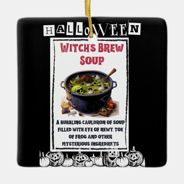 Adorno De Cerámica Cena de Halloween con un toque macabro de tristeza (Anverso)