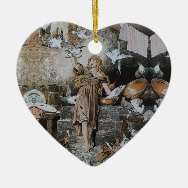 Adorno De Cerámica Cenicienta - cuento de hadas - Märchen - Grimm (Frente)